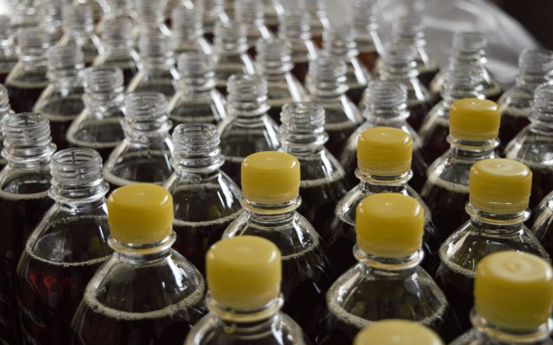 mass production of plastic bottles